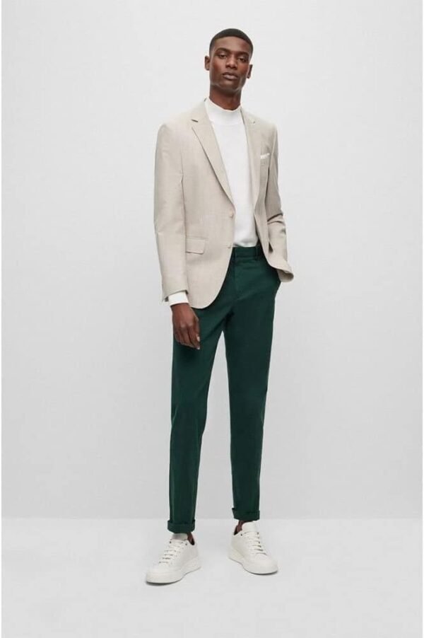 pantalon boss kaito1 slim fit vert foncé