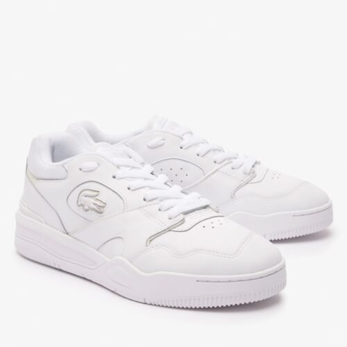 basket lacoste lineshot cuir blanche